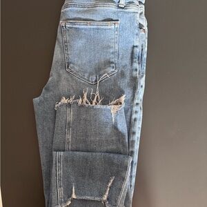 Paige Distressed Blue Jeans